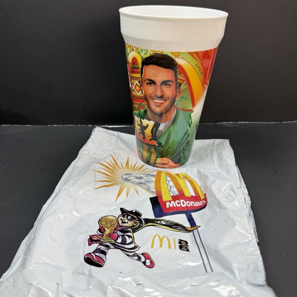 McDonald's 2026 FIFA World Cup Collectible Cup Adult Happy Meal Santiago Gimenez